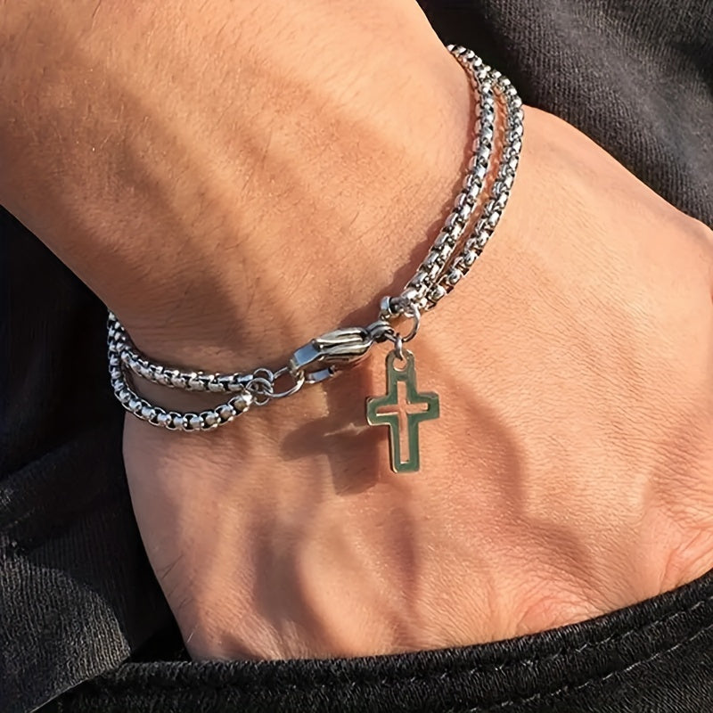 EYJ Cross Link Bracelet