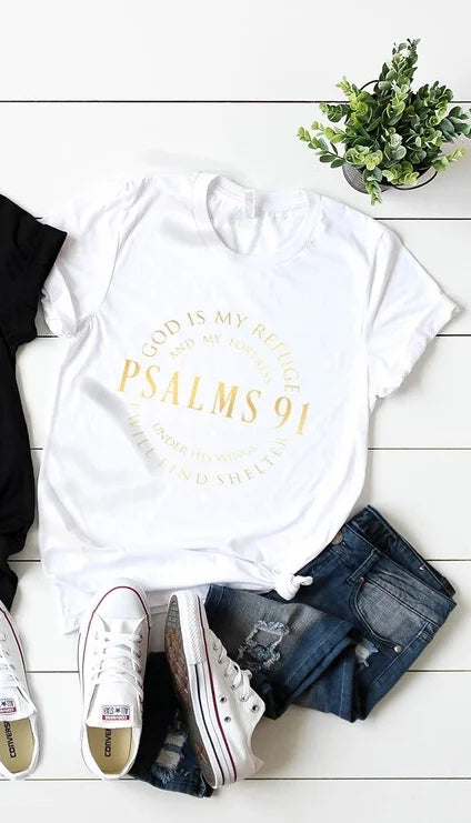 EYJ Faith Psalm 91 Tee