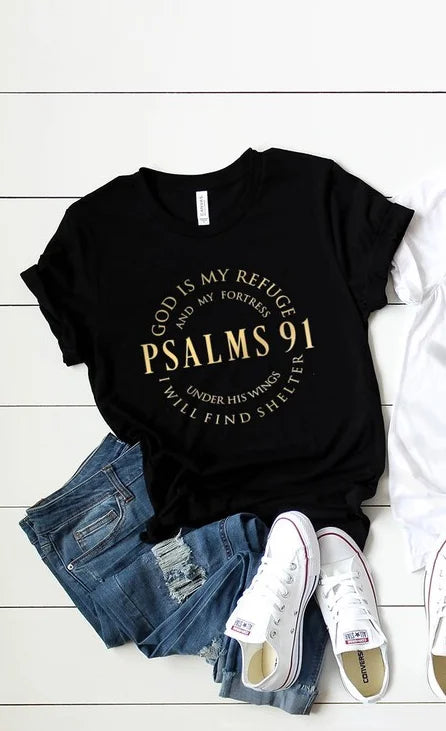 EYJ Faith Psalm 91 Tee