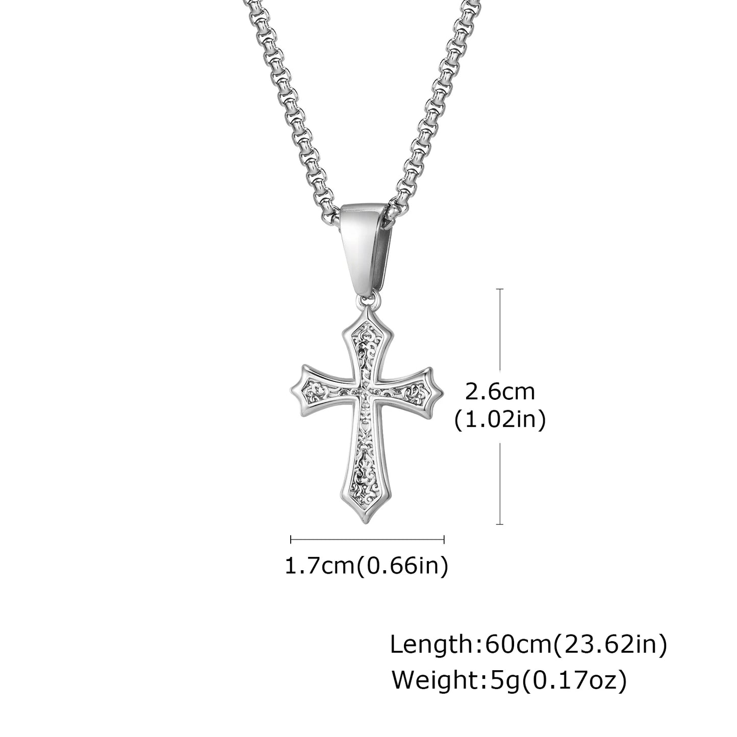 EYJ Cross Pendant Necklace