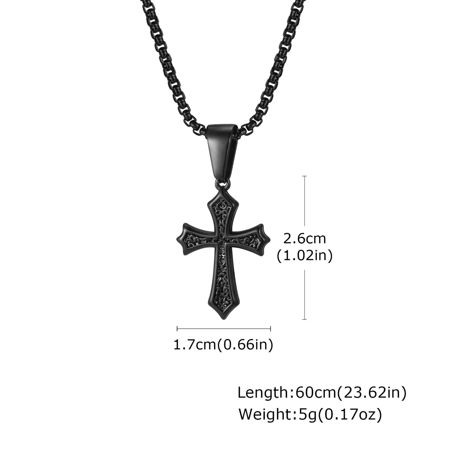 EYJ Cross Pendant Necklace