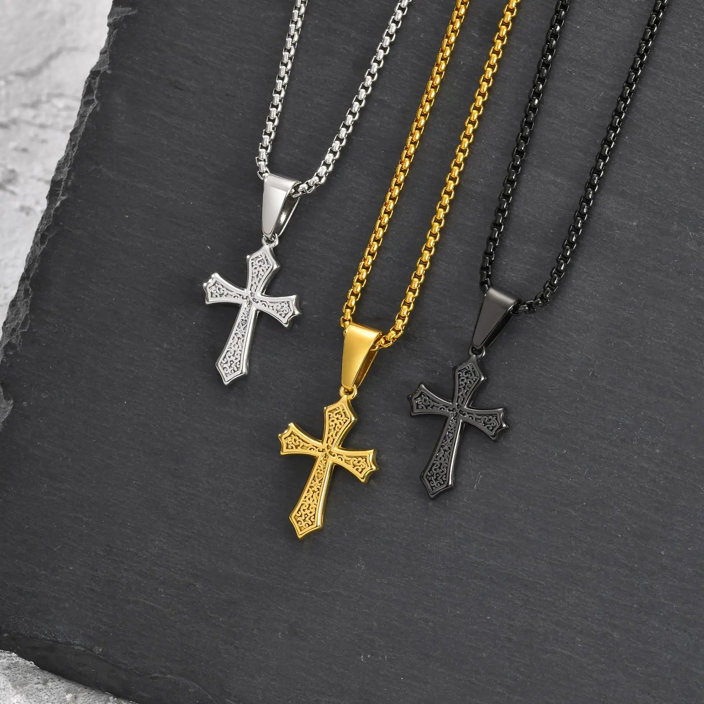 EYJ Cross Pendant Necklace