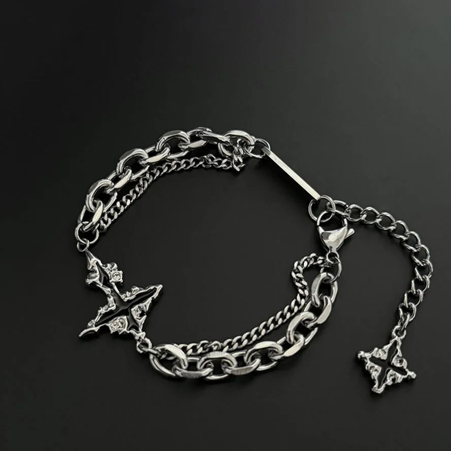 EYJ Retro Flame Cross Bracelet